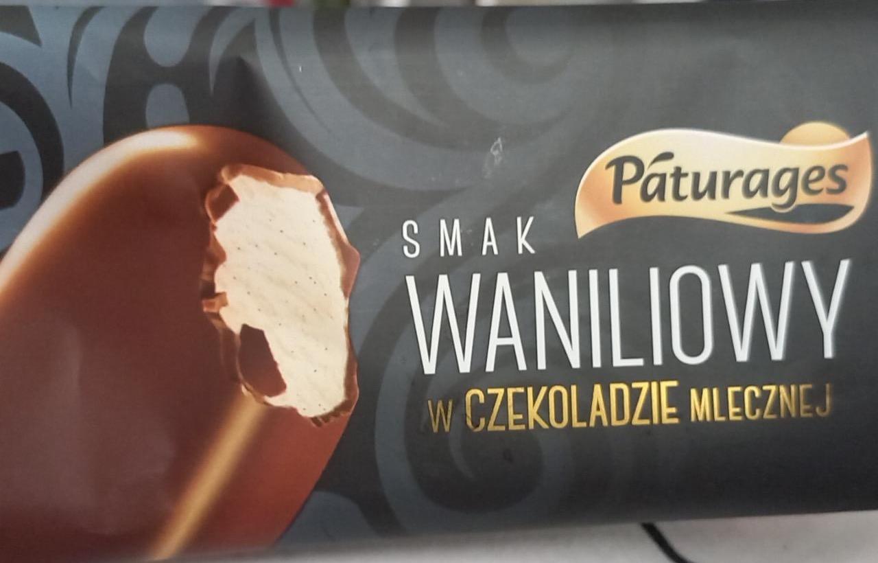 Zdjęcia - Lody smak waniliowy w czekoladzie mlecznej Páturages
