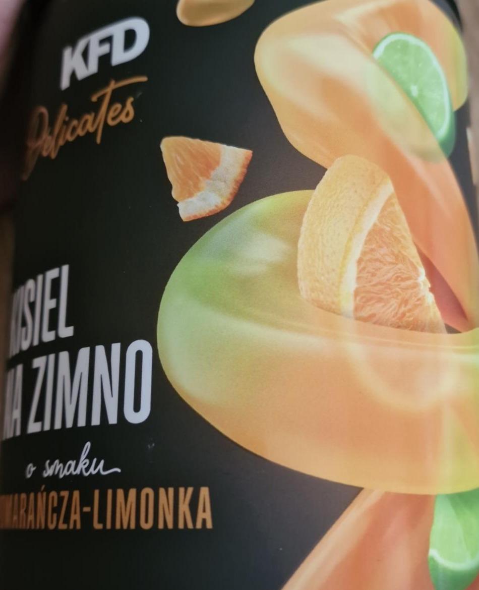 Zdjęcia - Kisiel na zimno o smaku pomarańcza limonka Kfd delicates