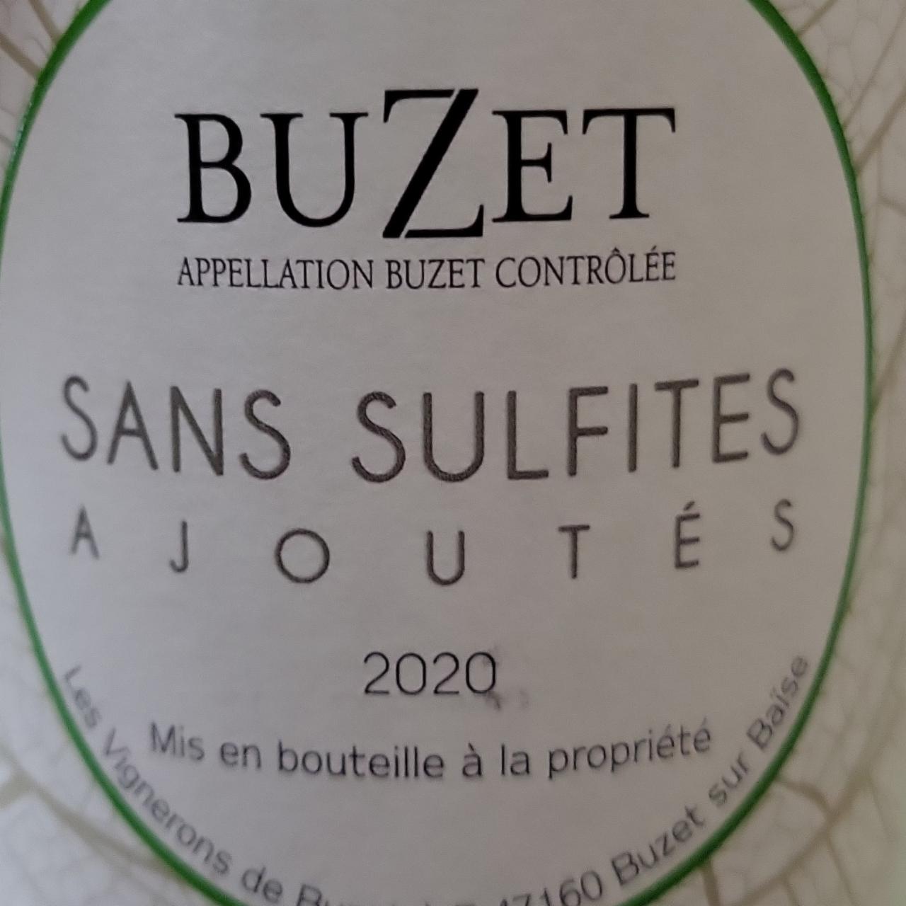 Zdjęcia - Sans Sulfites 2020 BuZet