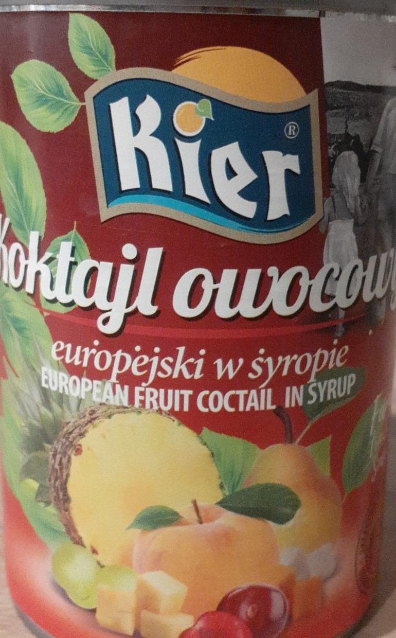 Zdjęcia - Koktajl owocowy europejski w syropie Kier