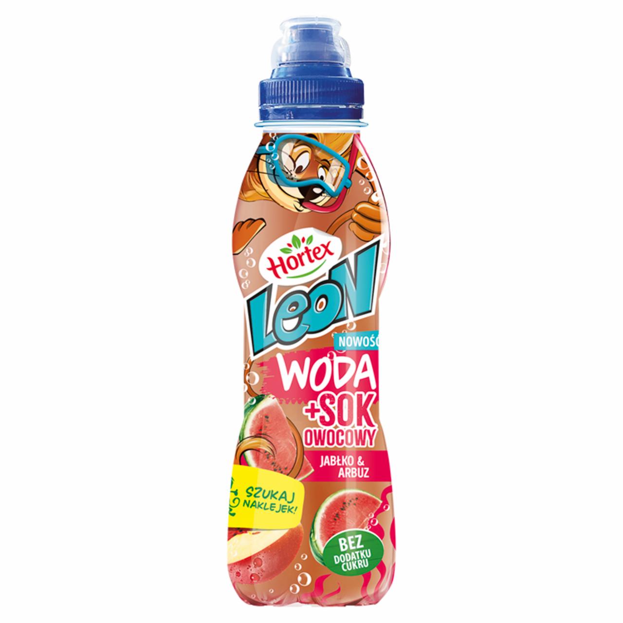 Zdjęcia - Hortex Leon i Przyjaciele Napój owocowy jabłko-arbuz 400 ml