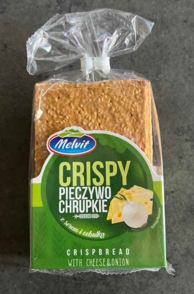 Zdjęcia - Crispy Pieczywo chrupkie z serem i cebulką Melvit