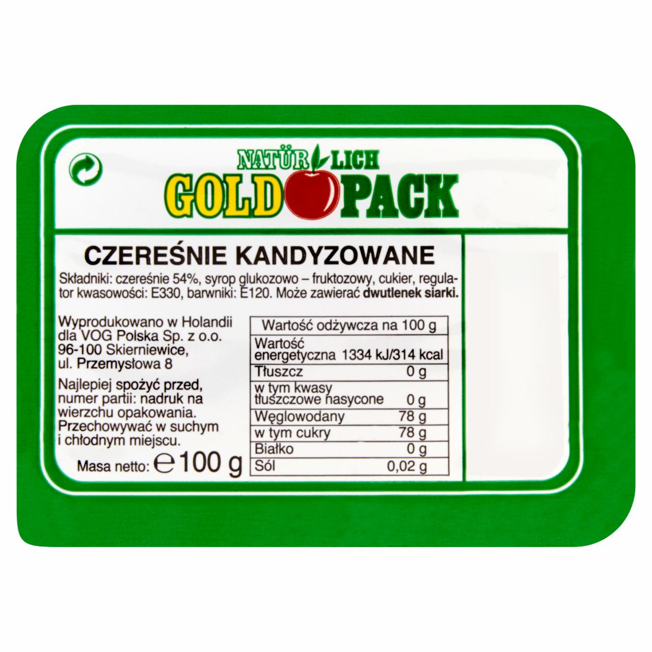 Zdjęcia - NATÜRLICH GOLDPACK Czereśnie kandyzowane 100 g