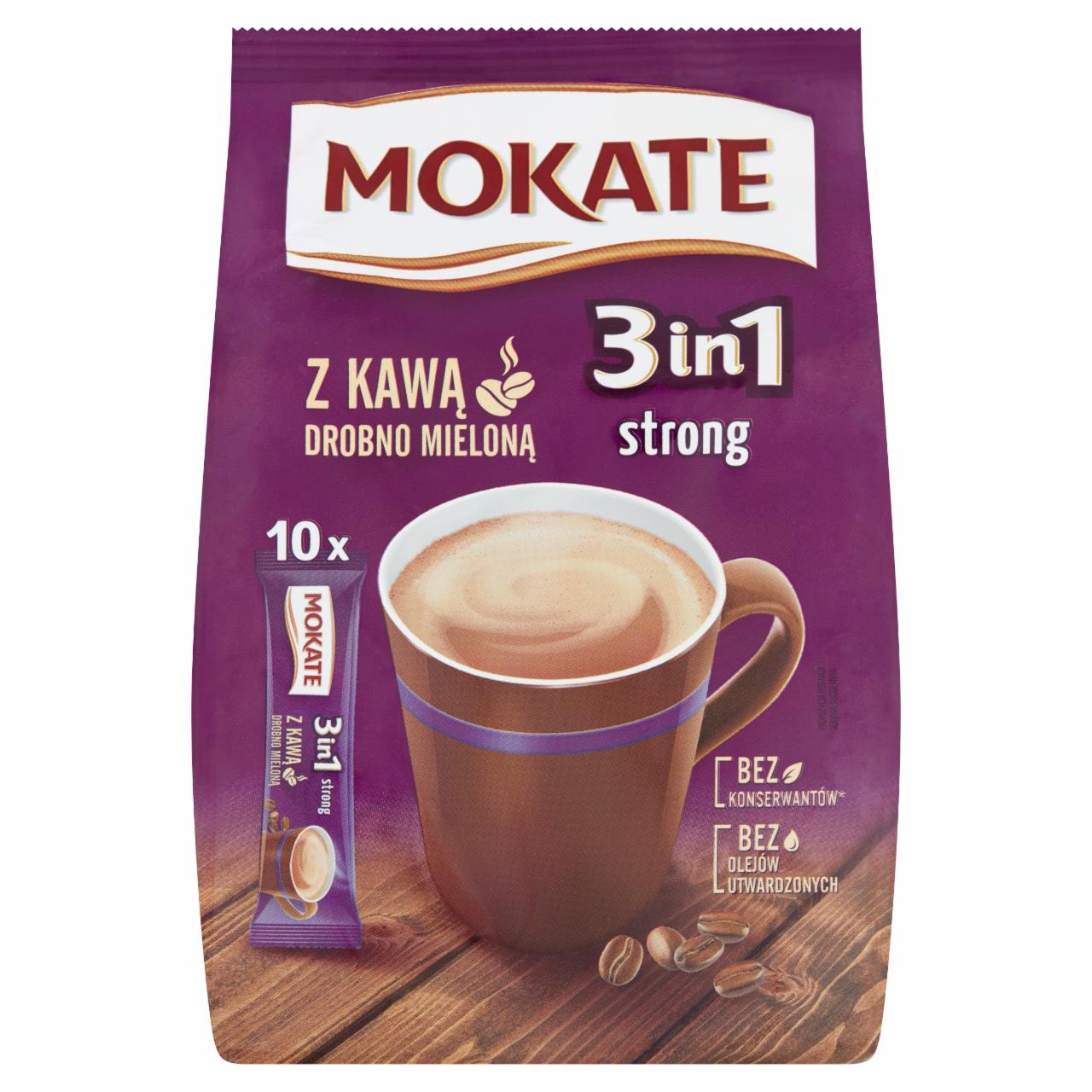 Zdjęcia - Mokate 3in1 Strong Rozpuszczalny napój kawowy w proszku 170 g (10 x 17 g)