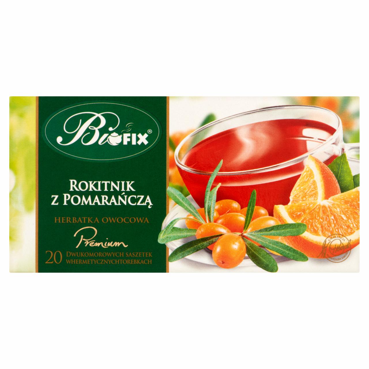 Zdjęcia - Bifix Premium Rokitnik z pomarańczą Herbatka owocowa 40 g (20 torebek)