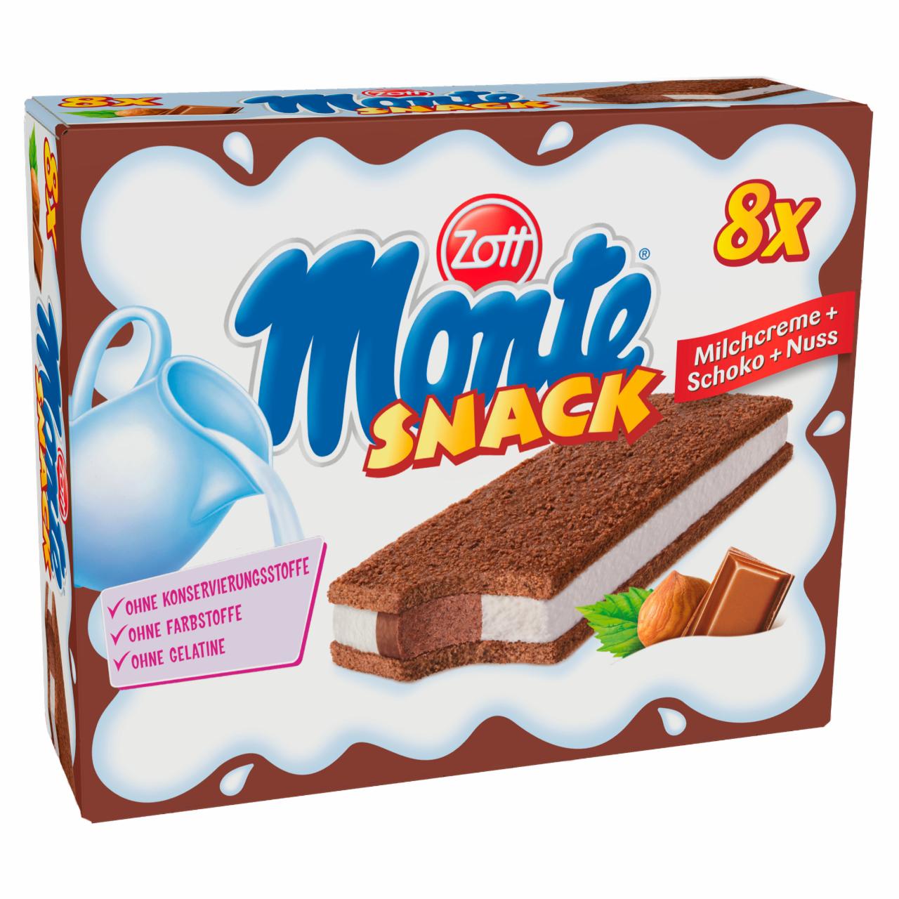 Zdjęcia - Zott Monte Snack Ciastko z kremem 232 g (8 x 29 g)