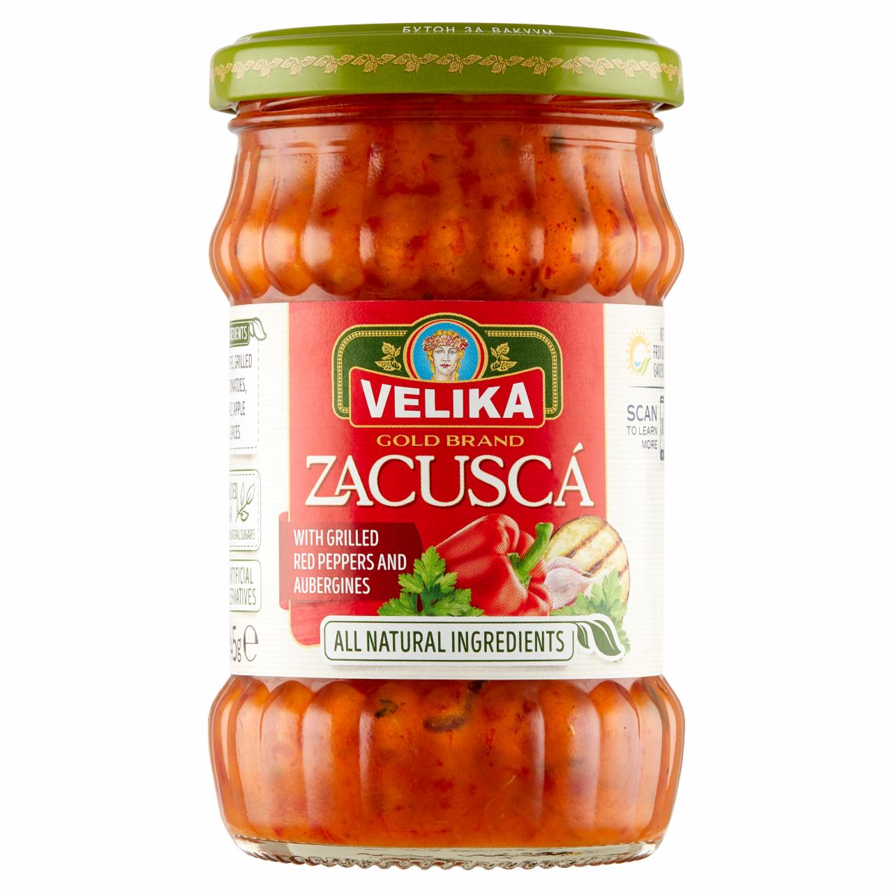 Zdjęcia - Velika Zacuska Pasta warzywna z grillowanej czerwonej papryki i grillowanego bakłażana 245 g