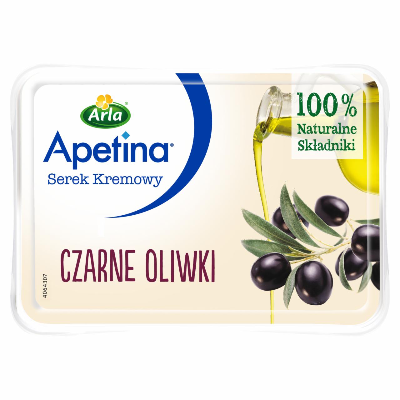 Zdjęcia - Apetina Serek kremowy czarne oliwki 125 g