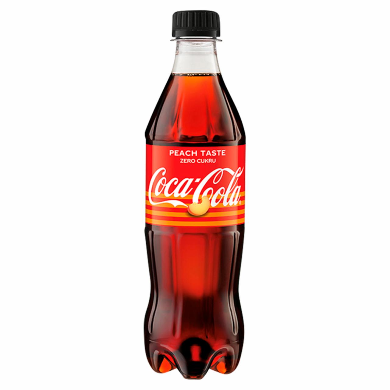Zdjęcia - Coca-Cola zero Peach Taste Napój gazowany 500 ml