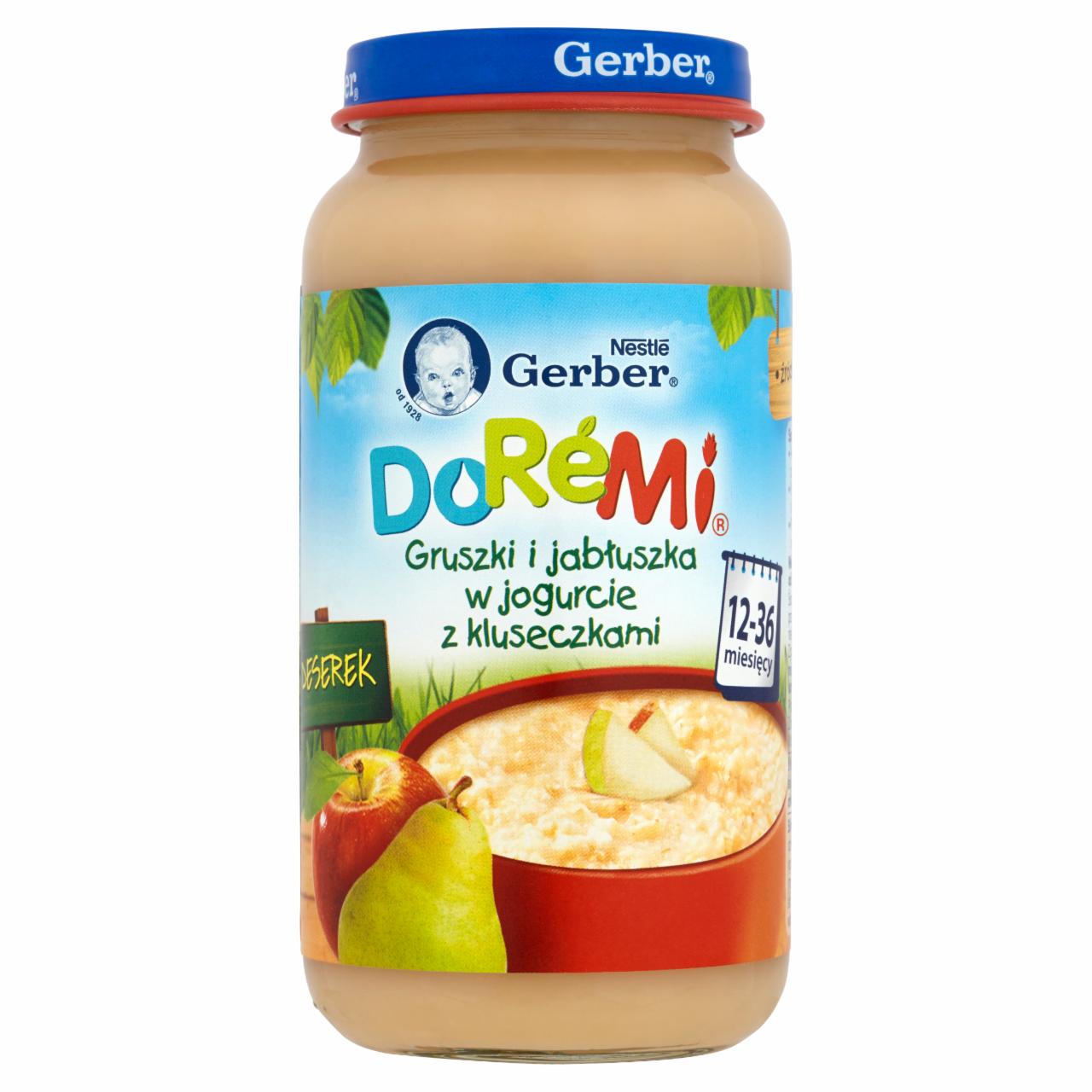Zdjęcia - Gerber DoReMi Deserek Gruszki i jabłuszka w jogurcie z kluseczkami 12-36 miesięcy 250 g