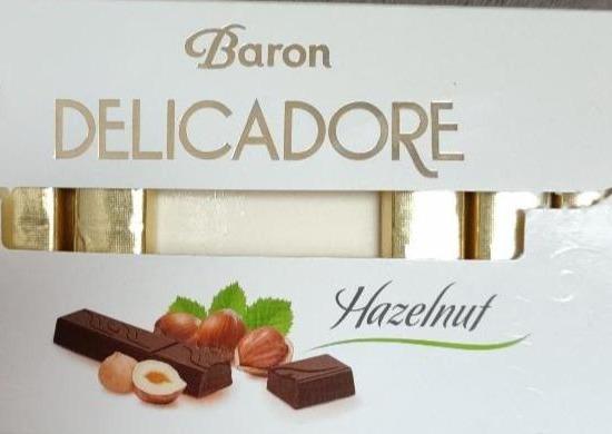 Zdjęcia - Baron Delicadore Batoniki z czekolady z nadzieniami o smaku cherry 200 g
