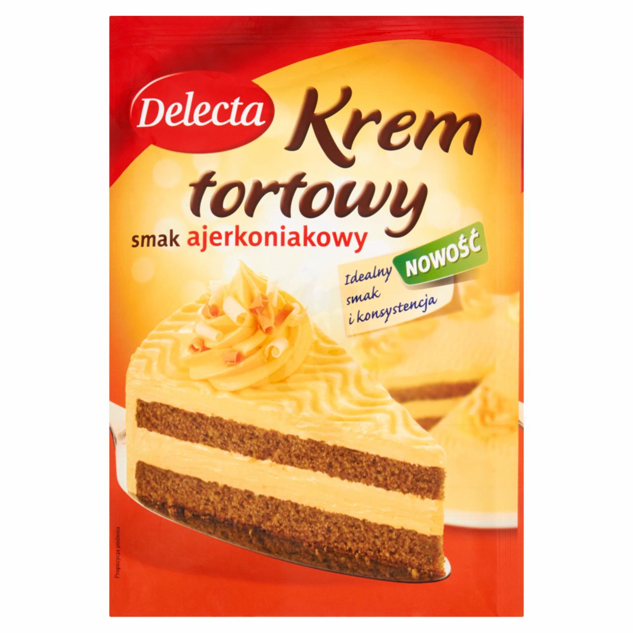 Zdjęcia - Delecta Krem tortowy smak ajerkoniakowy 110 g