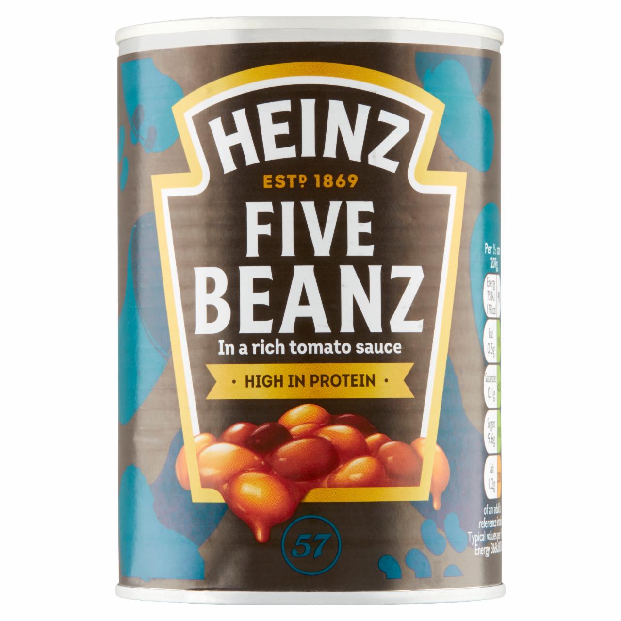Zdjęcia - Heinz Five Beanz 5 rodzajów fasoli w sosie pomidorowym 415 g
