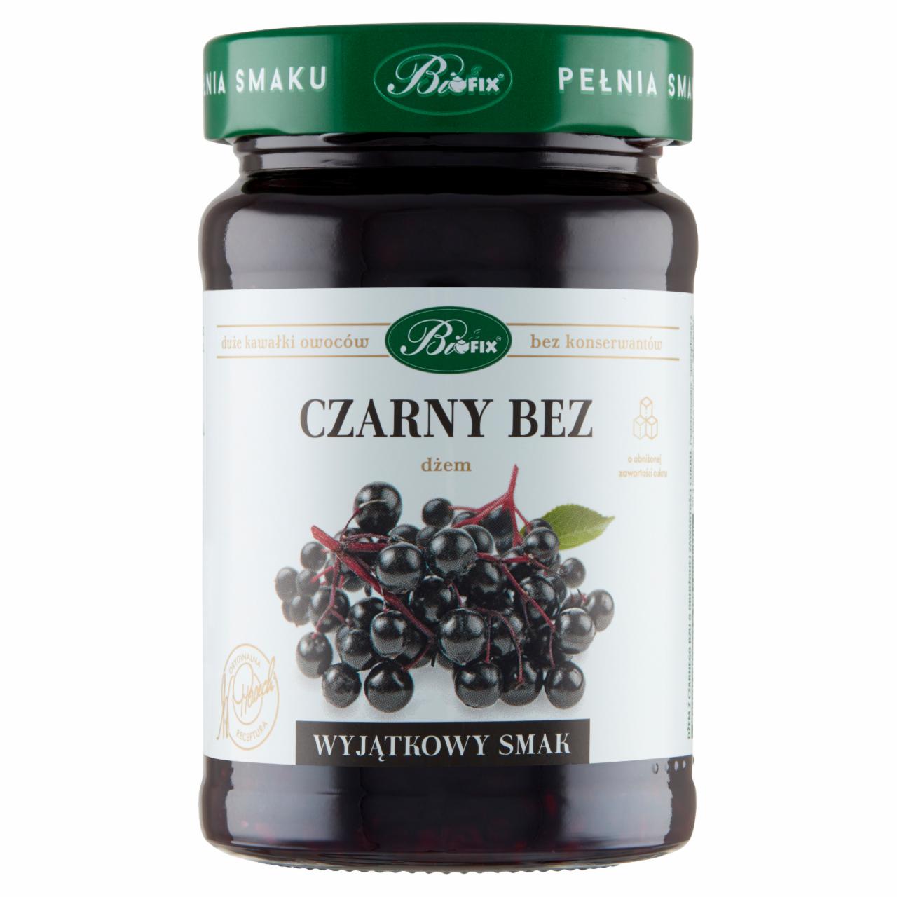 Zdjęcia - Bifix Dżem czarny bez o obniżonej zawartości cukru 290 g