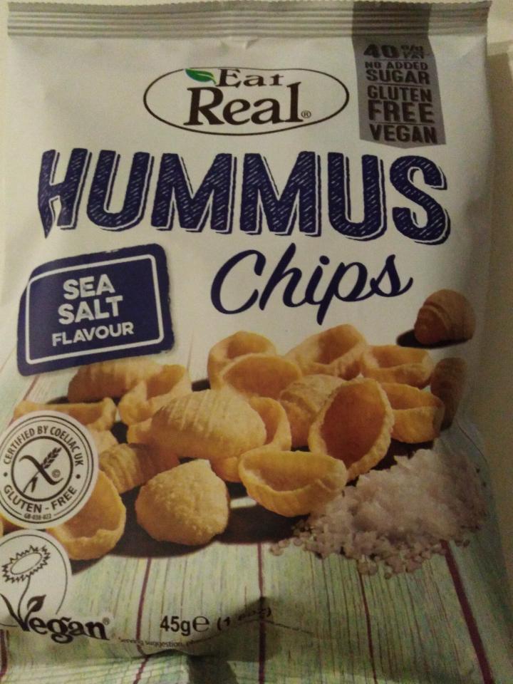 Zdjęcia - Eat Real hummus chips sea salt flavour