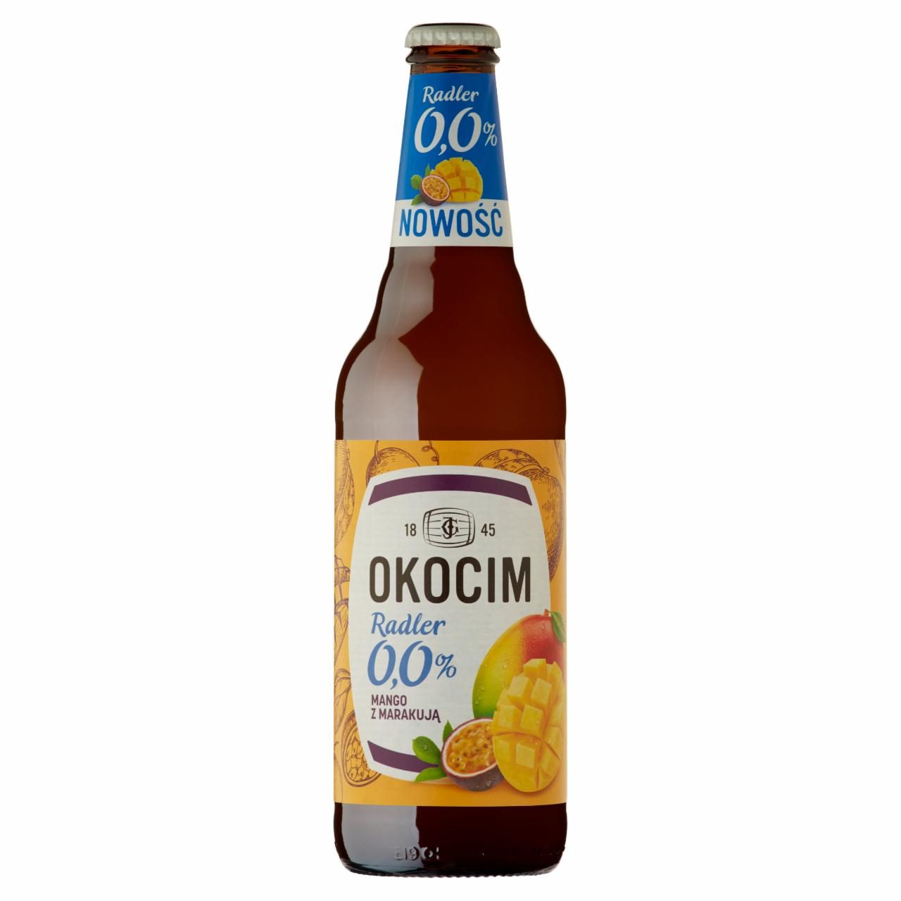 Zdjęcia - Okocim Mix piwa bezalkoholowego z lemoniadą mango z marakują 500 ml