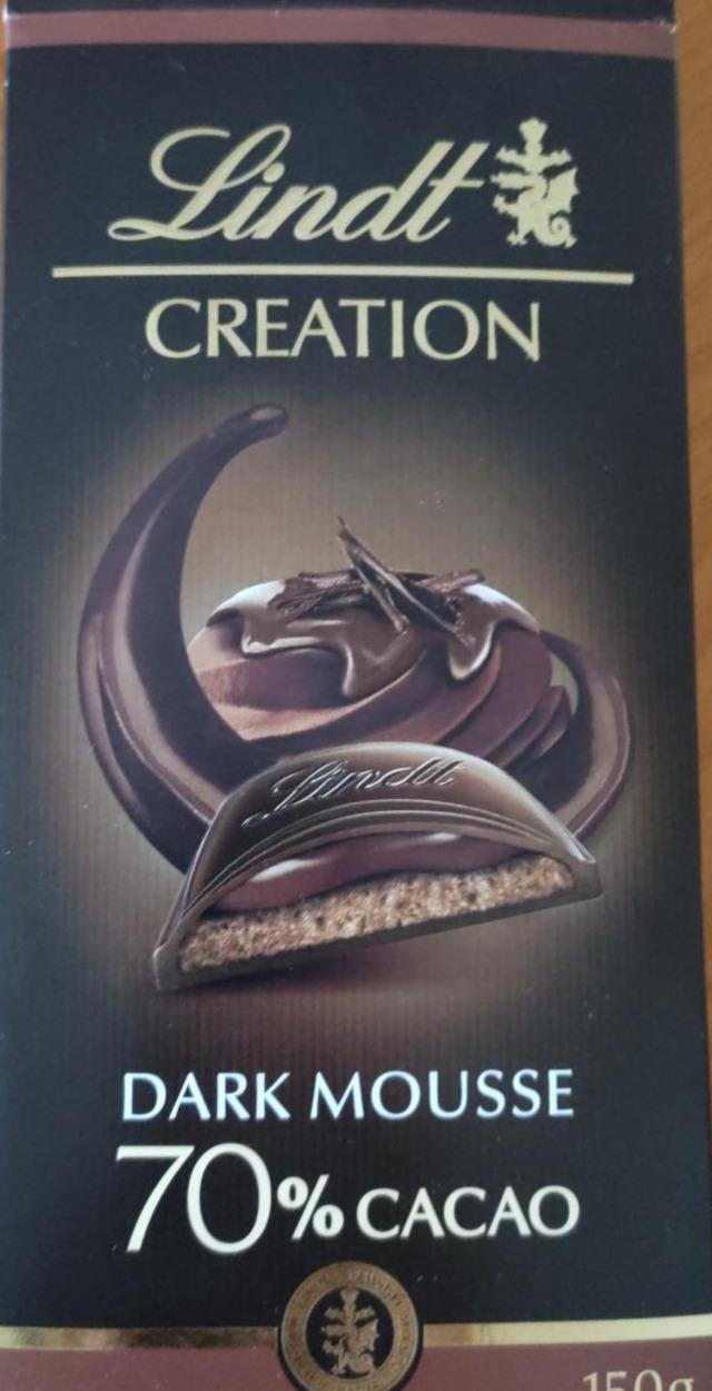 Zdjęcia - Lindt Creation 70 % Cacao Gorzka czekolada z musem czekoladowym i nadzieniem truflowym 150 g