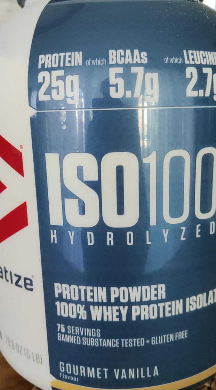Zdjęcia - ISO 100 Hydrolyzed Protein Powder Gourmet Vanilla Dymatize