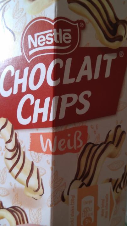 Zdjęcia - Choclait chips weiß Nestlé