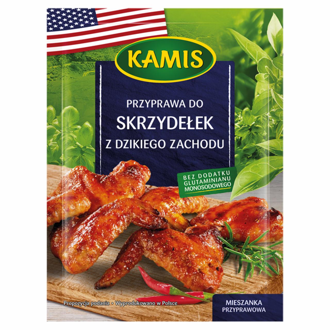 Zdjęcia - Kamis Przyprawa do skrzydełek z dzikiego zachodu Mieszanka przyprawowa 20 g