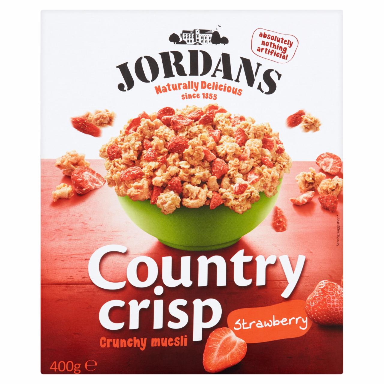 Zdjęcia - Jordans Country Crisp Chrupiące płatki zbożowe z truskawkami 400 g