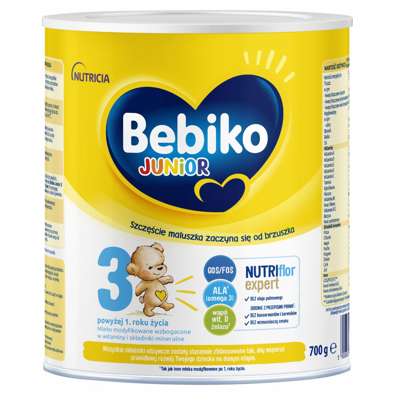 Zdjęcia - Bebiko Junior 3 Mleko modyfikowane dla dzieci powyżej 1. roku życia 700 g