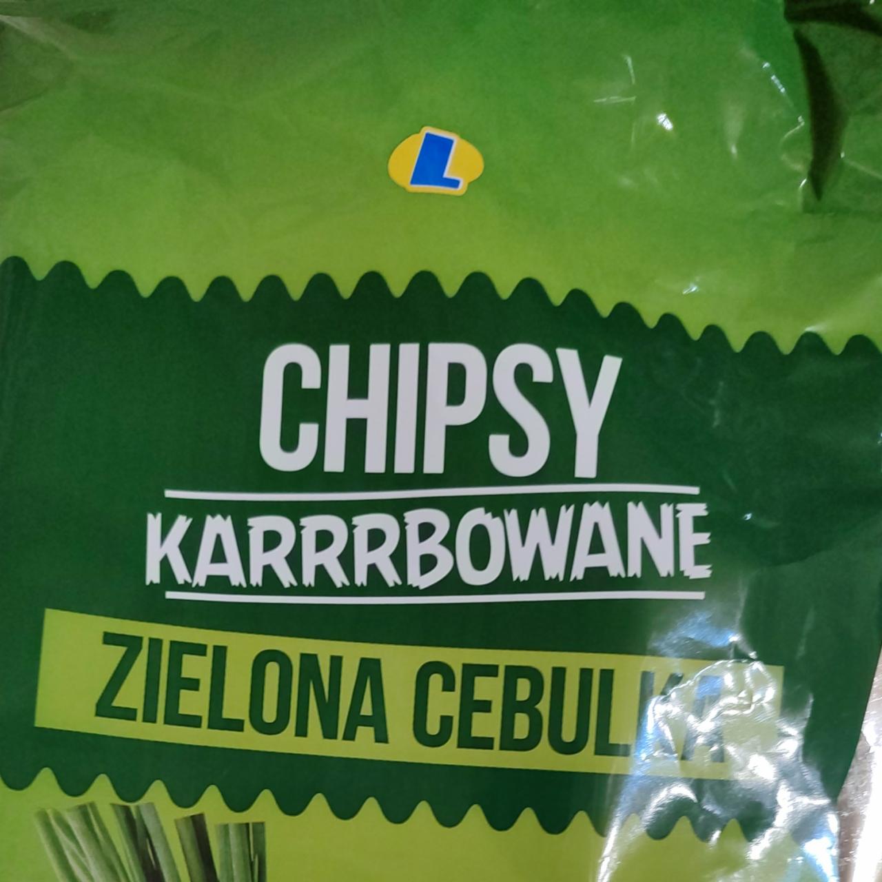 Zdjęcia - Chipsy karrrbowane zielona cebulka Lewiatan