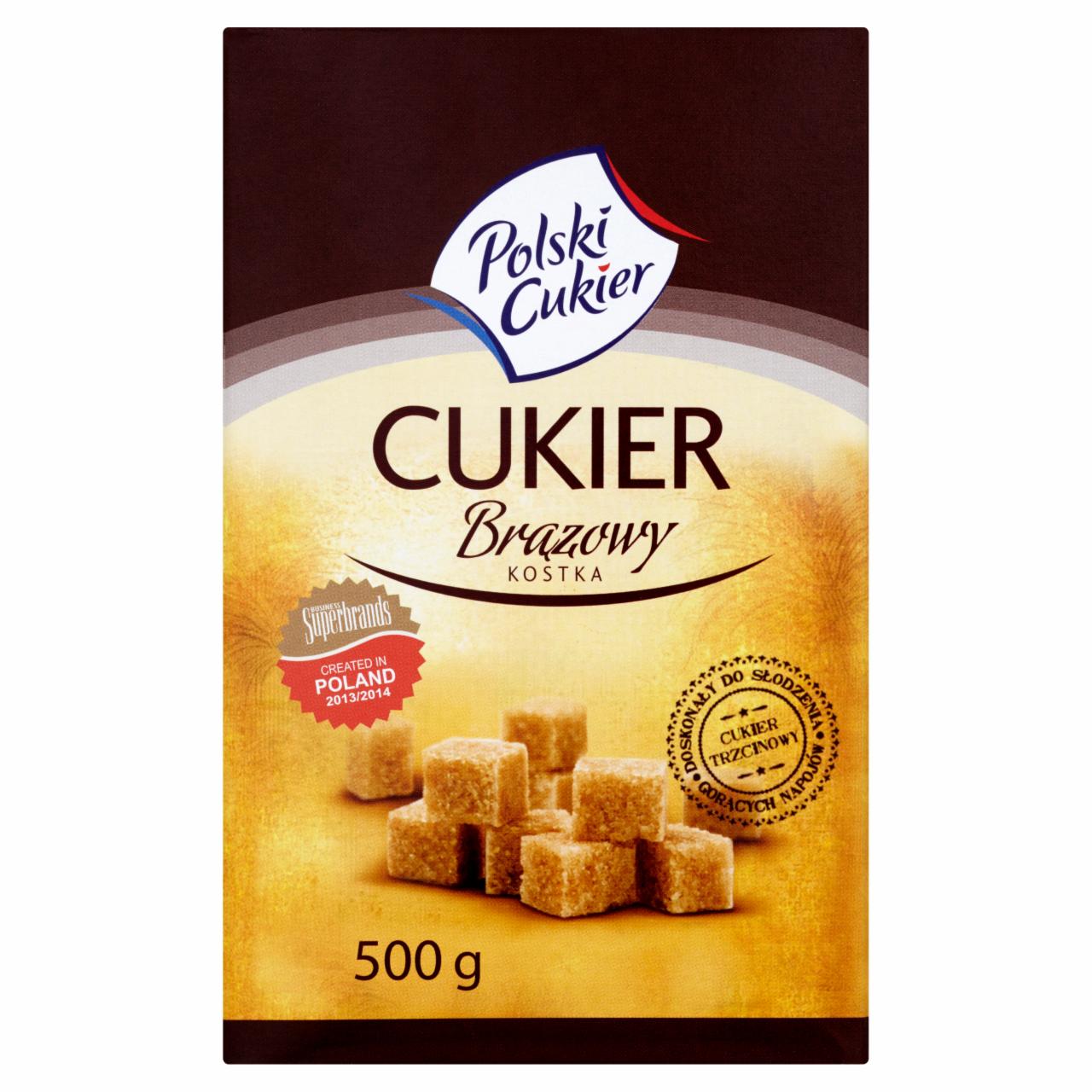 Zdjęcia - Polski Cukier Cukier brązowy kostka 500 g