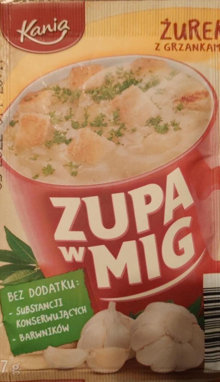 Zdjęcia - Zupa w mig żurek z grzankami Kania