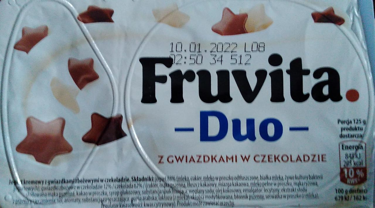 Zdjęcia - Duo z gwiazdkami w czekoladzie Fruvita