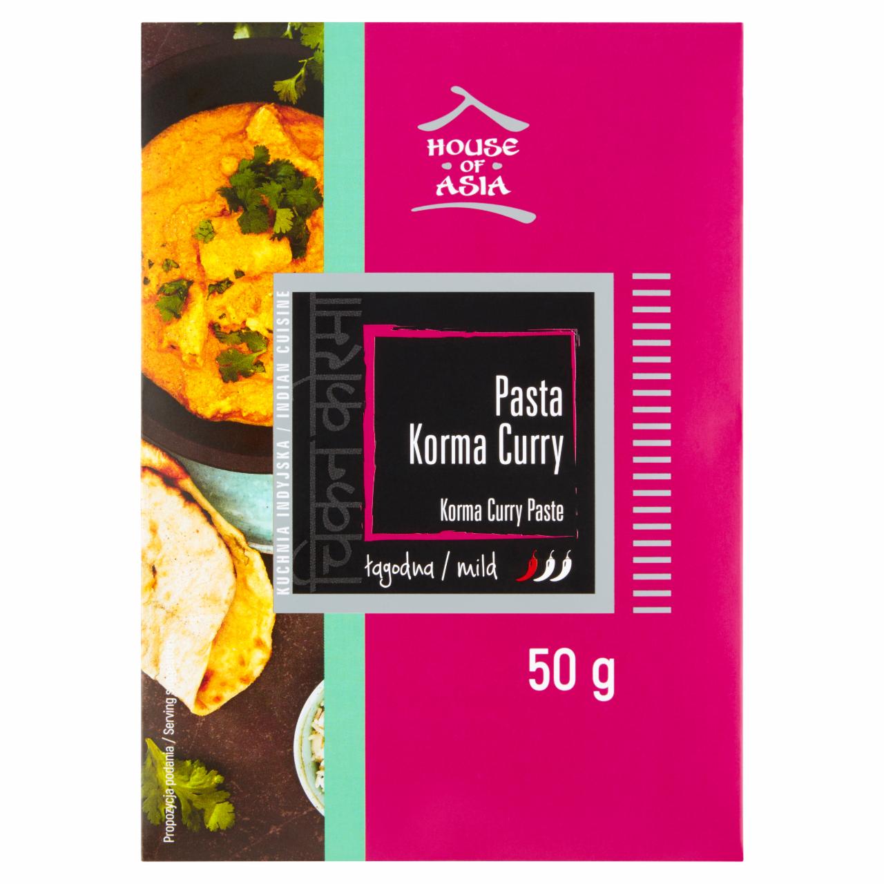 Zdjęcia - House of Asia Pasta Korma curry łagodna 50 g