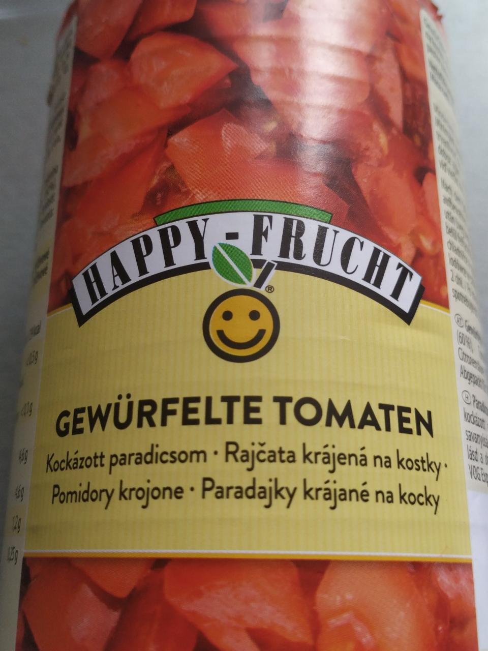 Zdjęcia - Gewürfelte tomaten (pomidory krojone) Happy - frucht