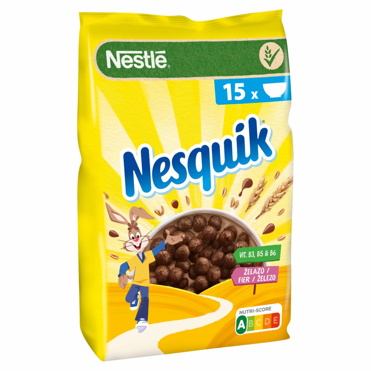 Zdjęcia - Nestlé Nesquik Zbożowe kuleczki o smaku czekoladowym 450 g
