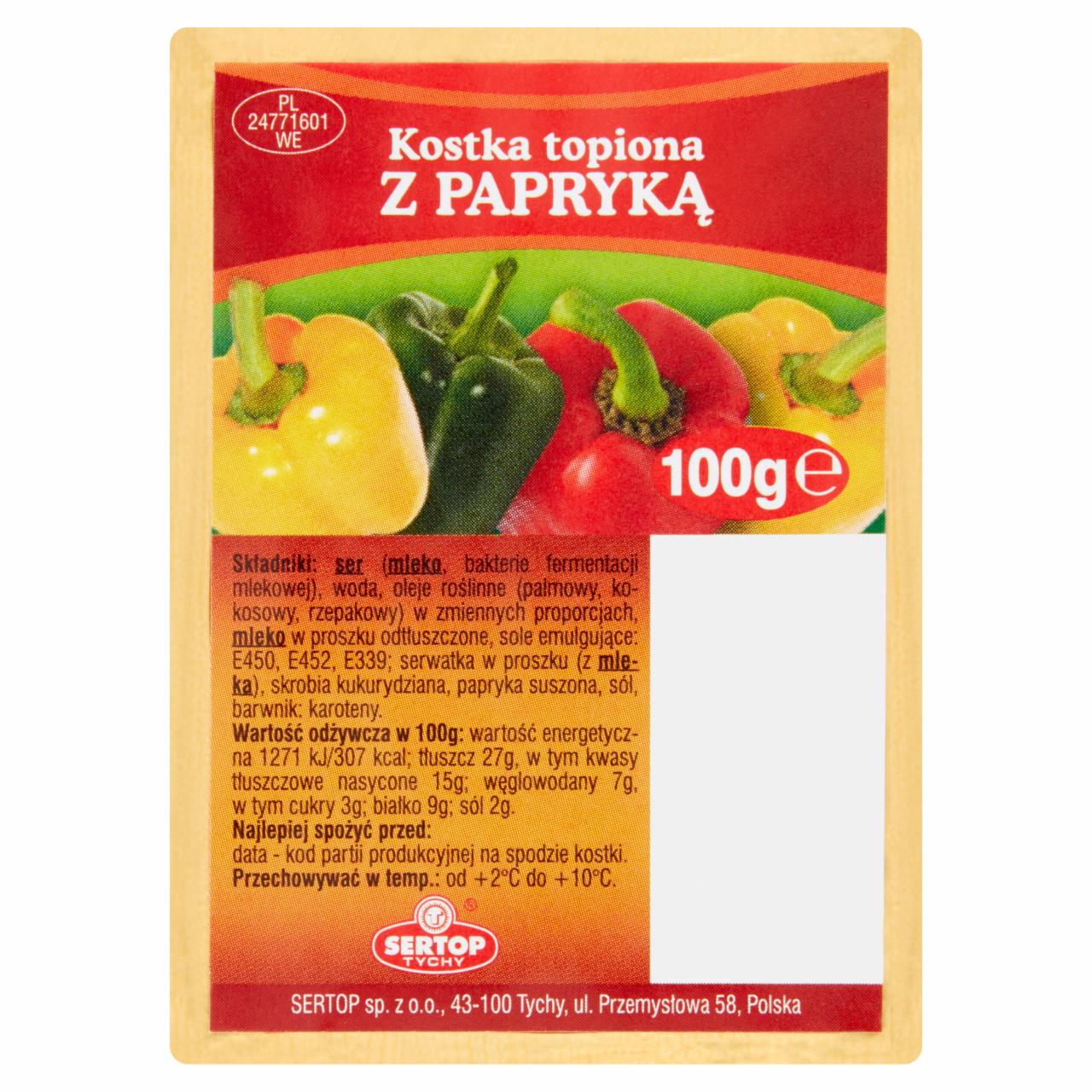 Zdjęcia - Sertop Tychy Kostka topiona z papryką 100 g