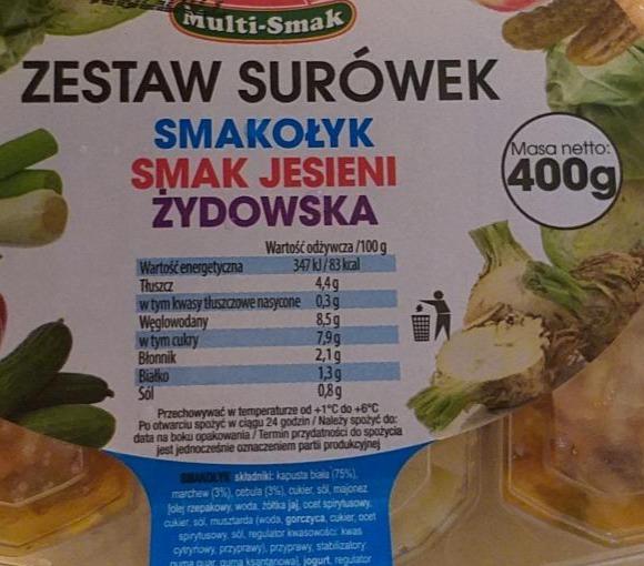 Zdjęcia - Zestaw surówek Smakołyk smak jesieni żydowska Multi smak