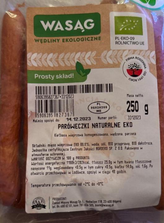 Zdjęcia - Paróweczki Naturalne Wasąg