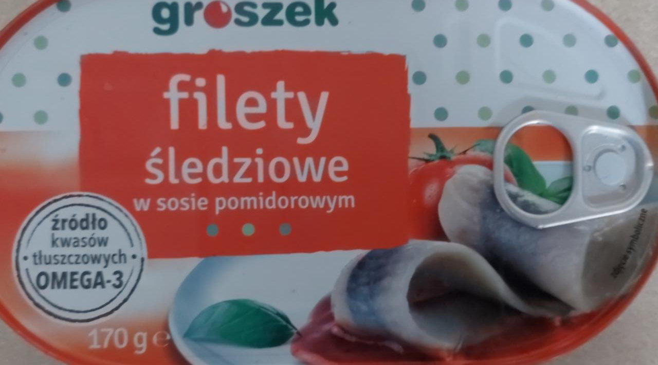 Zdjęcia - Filety śledziowe 170g groszek