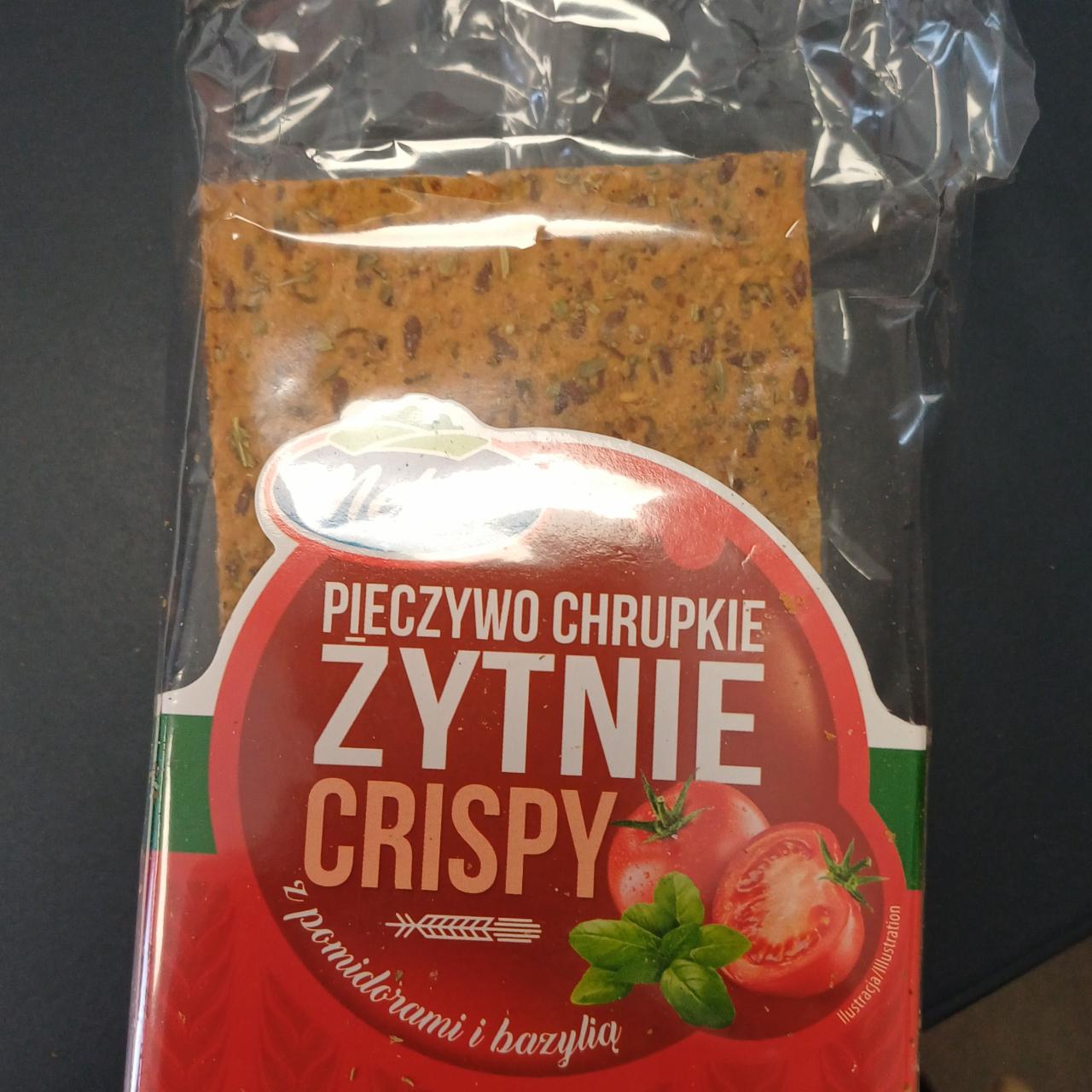 Zdjęcia - Pieczywo chrupkie Crispy żytnie z pomidorami i bazylią Melvit
