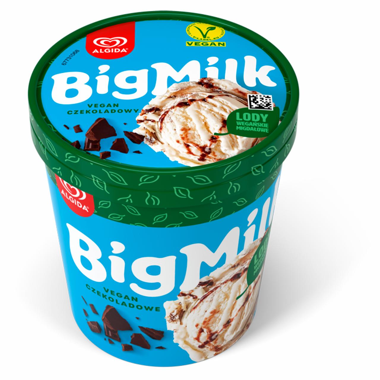 Zdjęcia - Big Milk Lody wegańskie migdałowe waniliowe z nadzieniem czekoladowym 450 ml