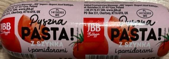 Zdjęcia - Pyszna pasta z szynką i pomidorami JBB Bałdyga