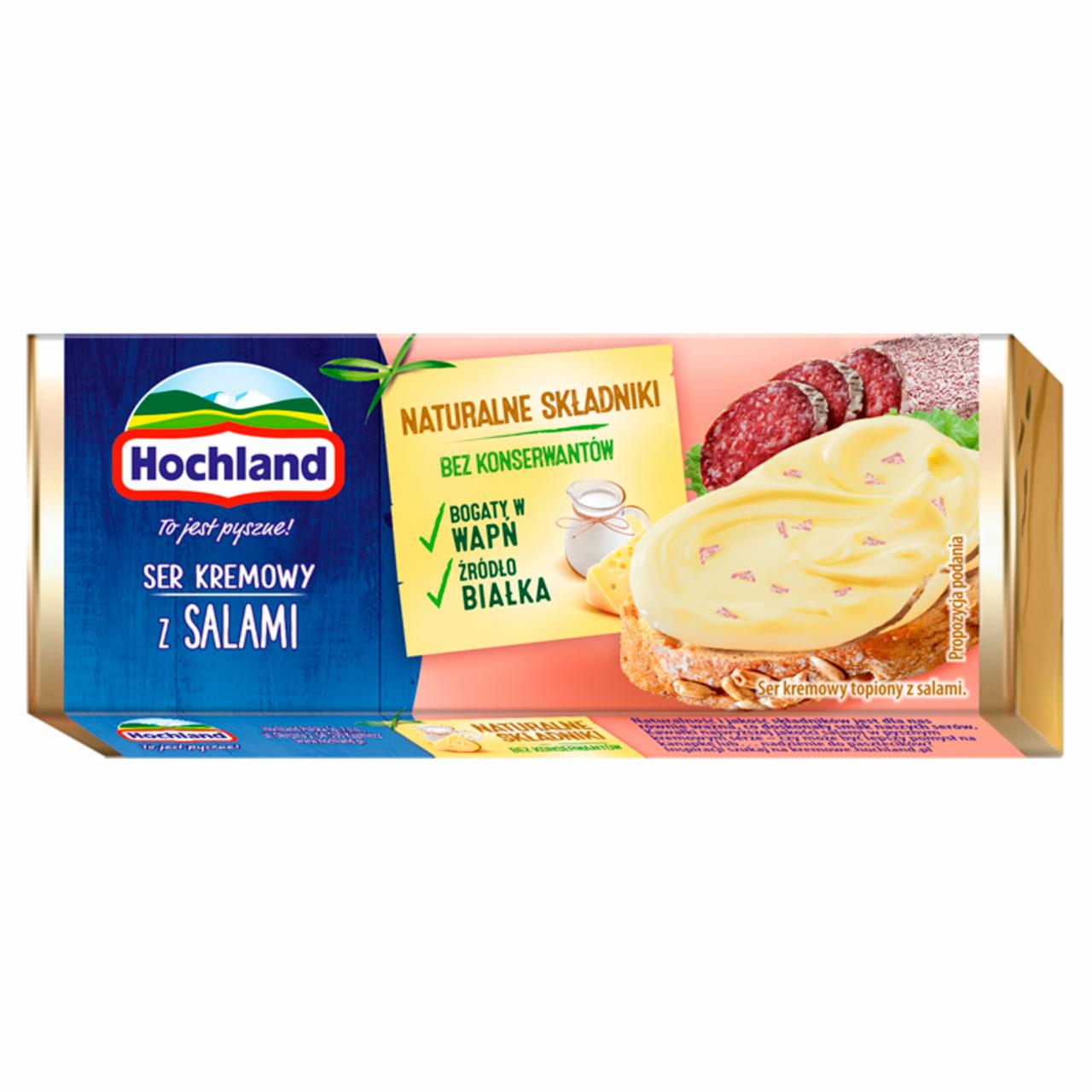 Zdjęcia - Hochland Ser kremowy z salami 90 g