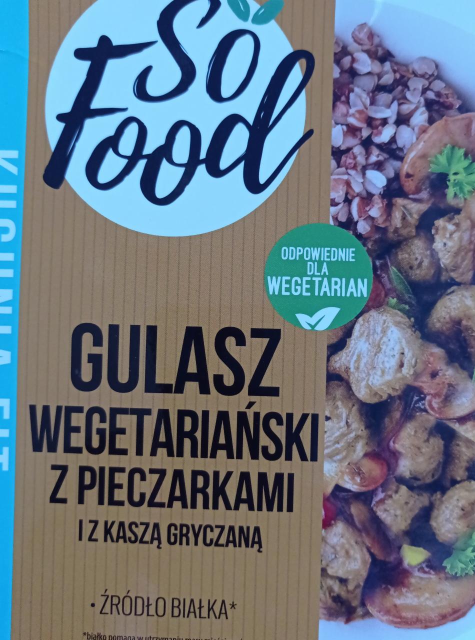 Zdjęcia - So Food Kuchnia Fit Gulasz wegetariański z pieczarkami i z kaszą gryczaną 330 g
