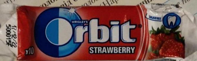Zdjęcia - Orbit Strawberry Guma do żucia bez cukru 14 g (10 sztuk)
