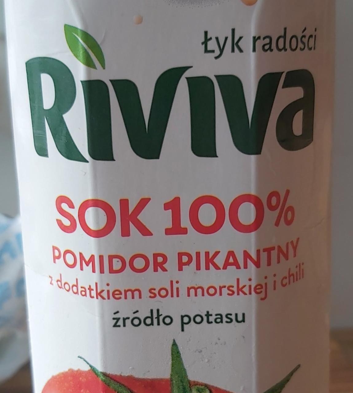 Zdjęcia - Sok 100% pomidor pikantny Riviva