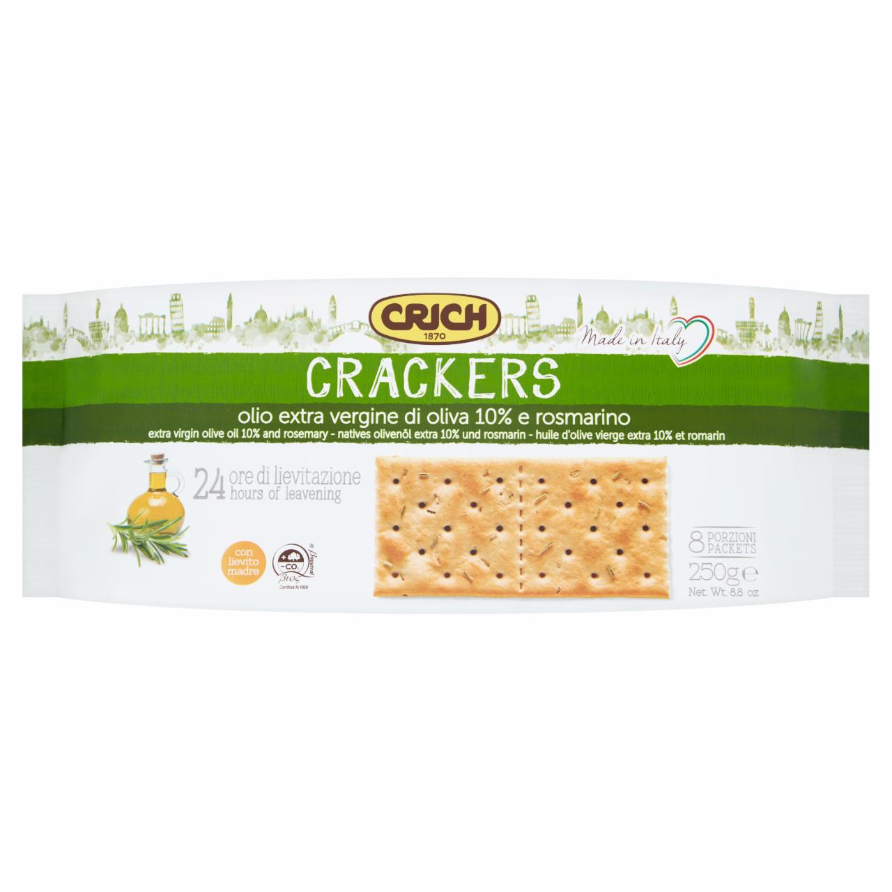 Zdjęcia - Crich Krakersy chlebowe z oliwą z oliwek i rozmarynem 250 g
