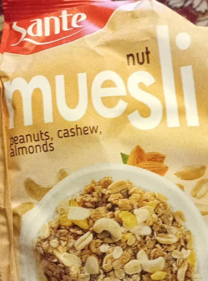 Zdjęcia - Nut Muesli peanuts cashew almonds Sante