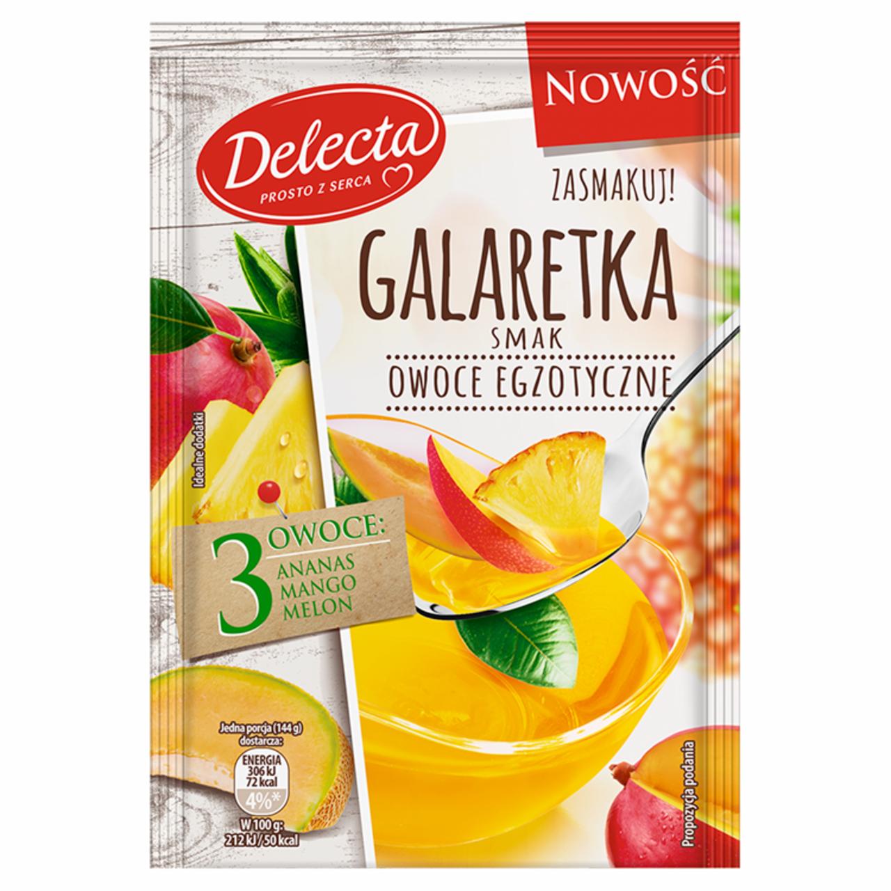 Zdjęcia - Delecta Galaretka smak owoce egzotyczne 75 g