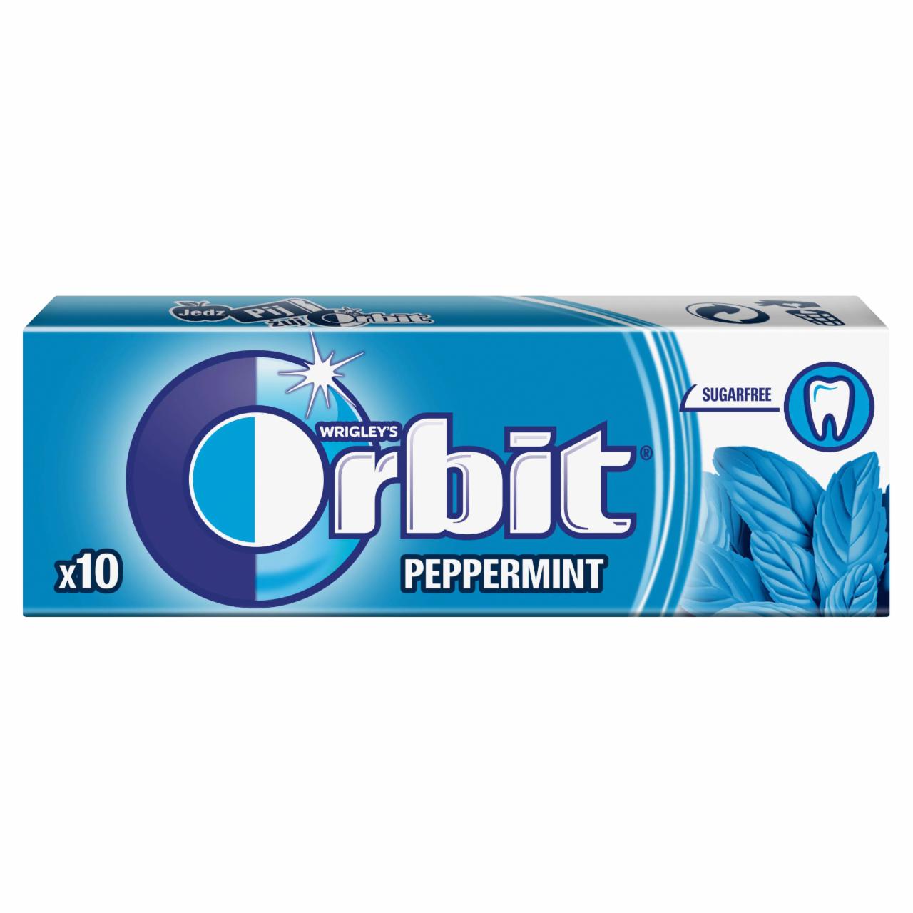 Zdjęcia - Orbit Peppermint Bezcukrowa guma do żucia 14 g (10 sztuk)