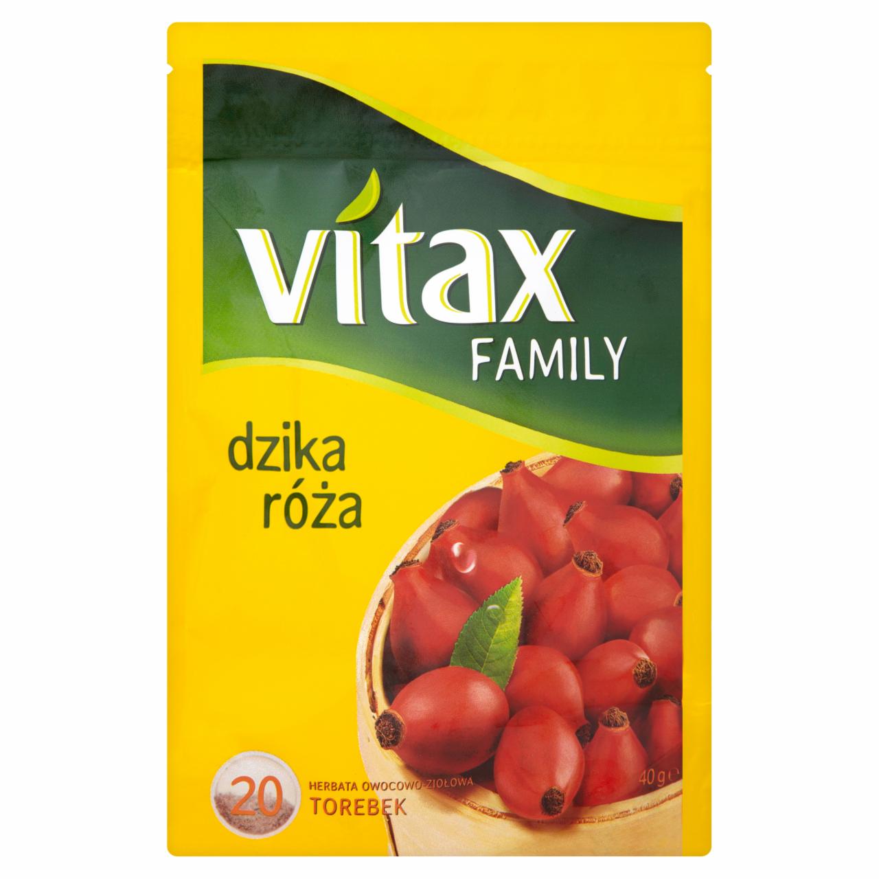 Zdjęcia - Vitax Family dzika róża Herbata owocowo-ziołowa 40 g (20 torebek)