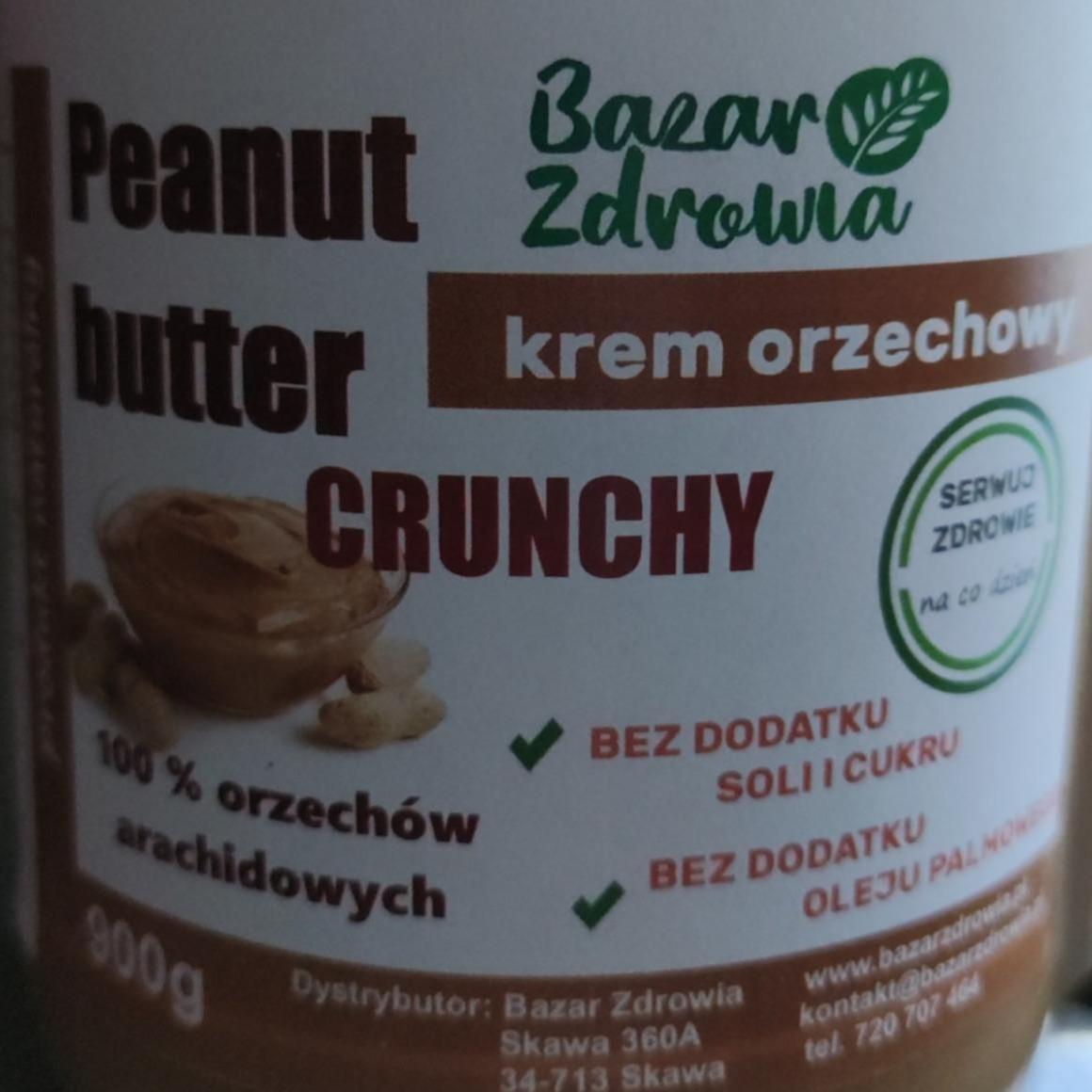 Zdjęcia - Masło orzechowe Crunchy Bazar Zdrowia